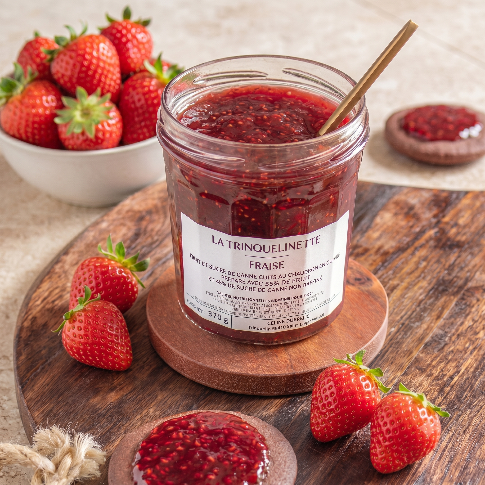 Strawberry jam - La Trinquelinette