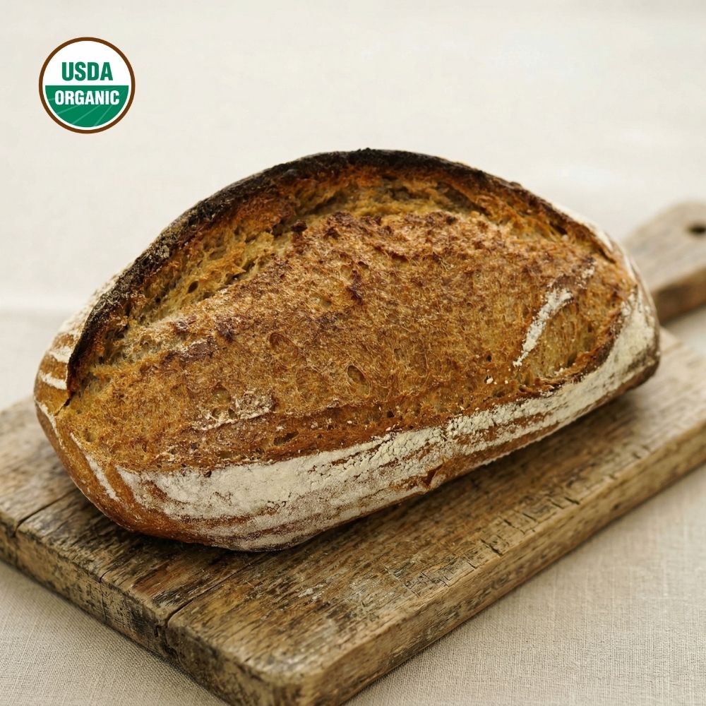 Heritage Whole Wheat Sourdough Loaf
