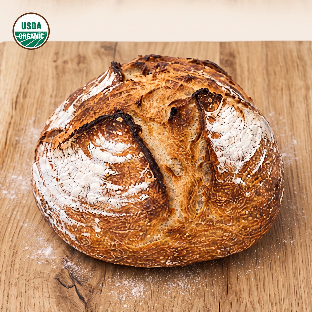 Stone-Ground Sourdough Loaf