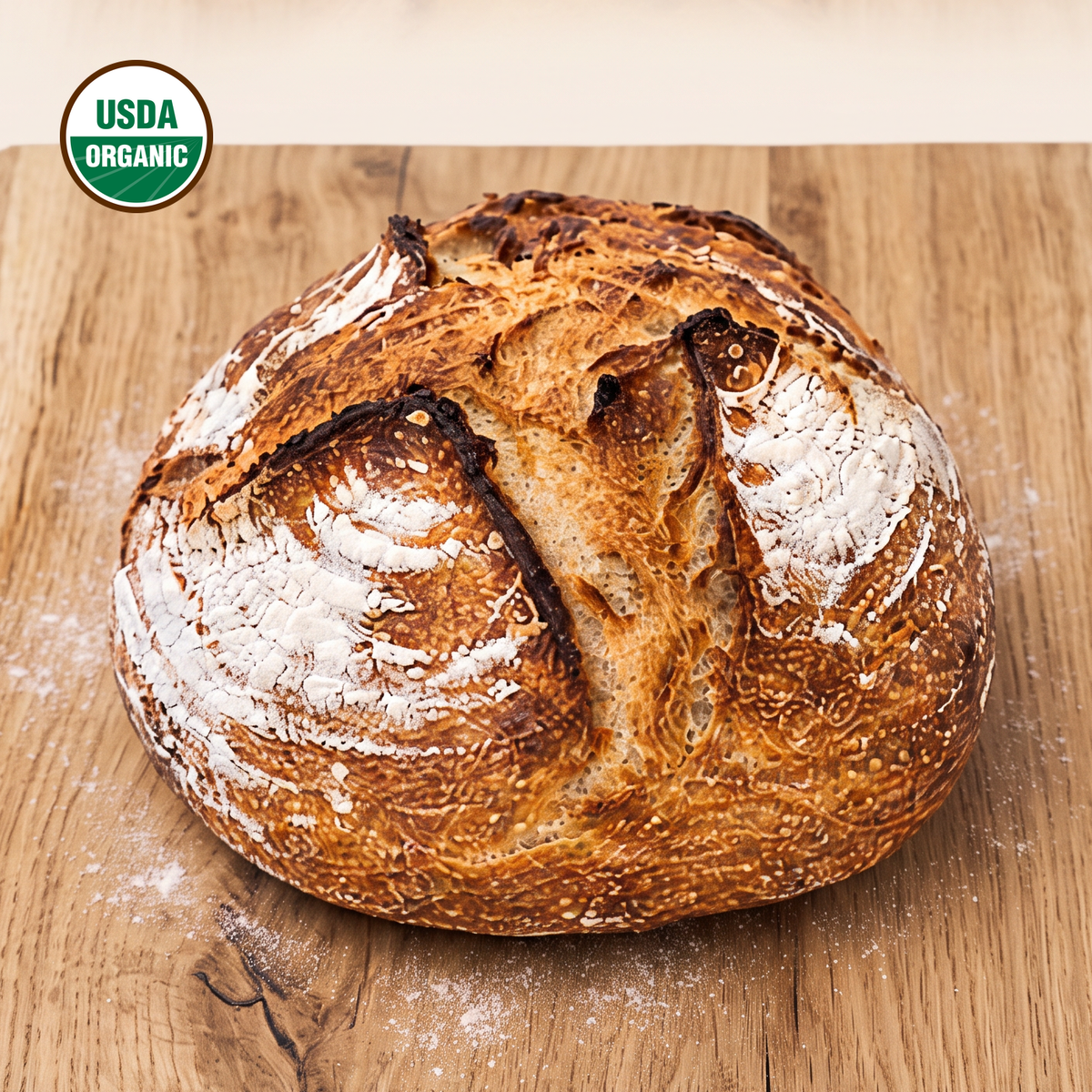 Stone-Ground Sourdough Loaf