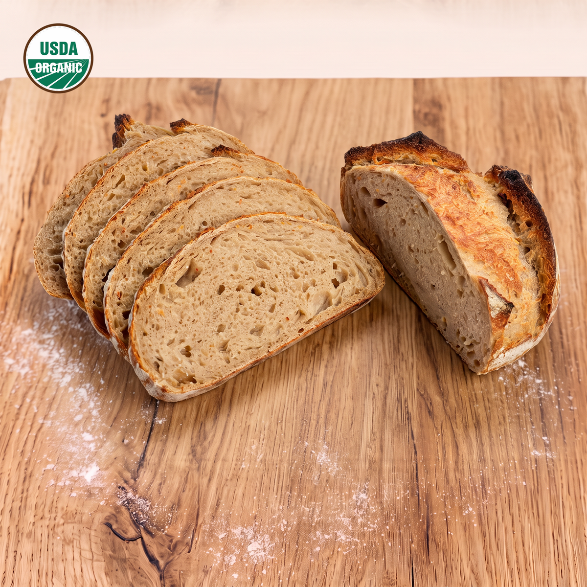 Stone-Ground Sourdough Loaf