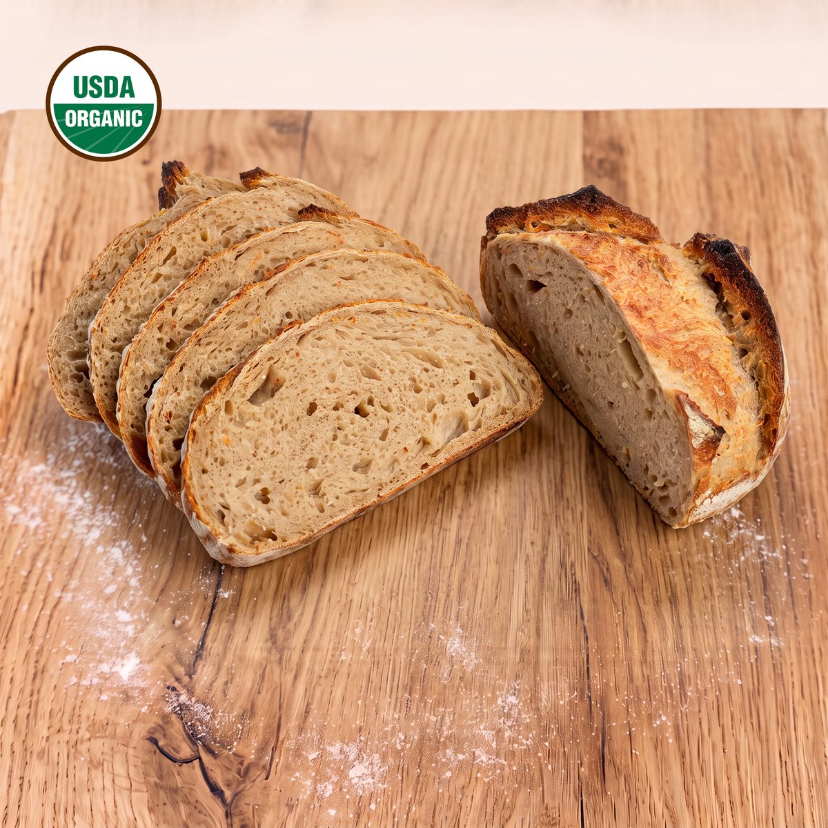 Stone-Ground Sourdough Loaf